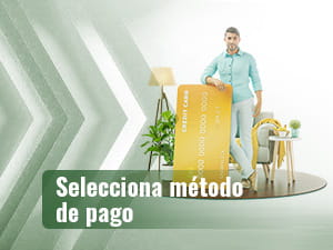 Een man die op een grote rekenmachine leunt.